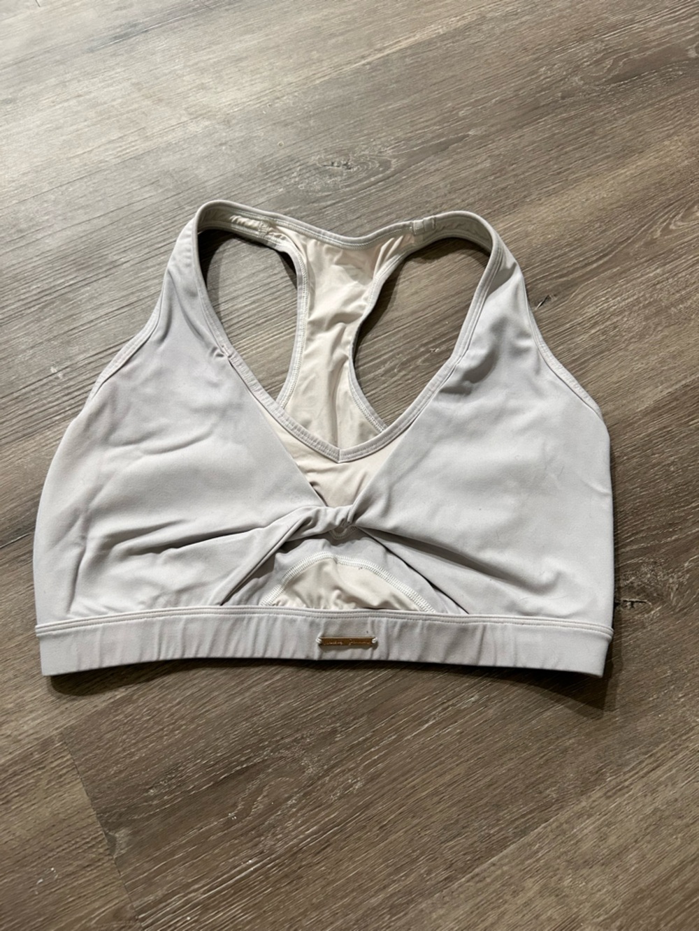 Gymshark Light Gray Racerback Sports Bra